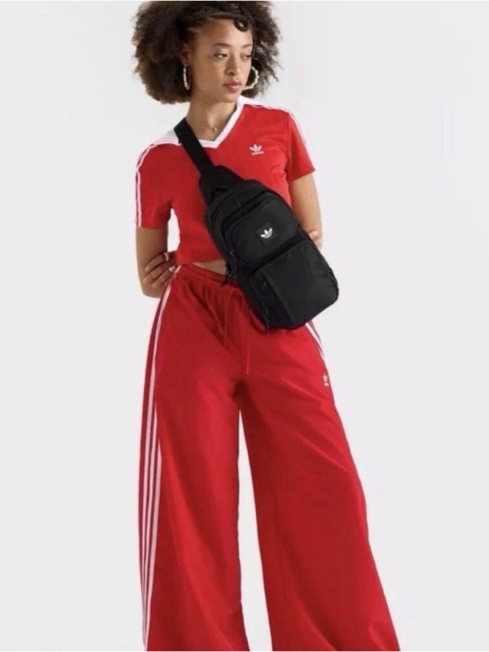NEW! ADIDAS Sling Utility Backpack Crossbody Bag Nylon Black Unisex NWT!